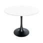 Round Dining Table with Wood Top