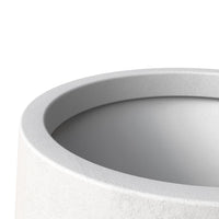 Orchid Seires Poly Stone Planter in White 27.6 Dia 27.6 High
