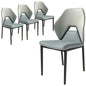 Eclat collection Modern Dining Chair in White Set of 4