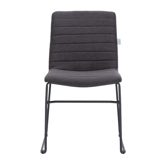 Zylar Series Office Guest Chair in Brown Fabric