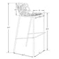 Devon Mid-Century Modern Aluminum Bar Stool