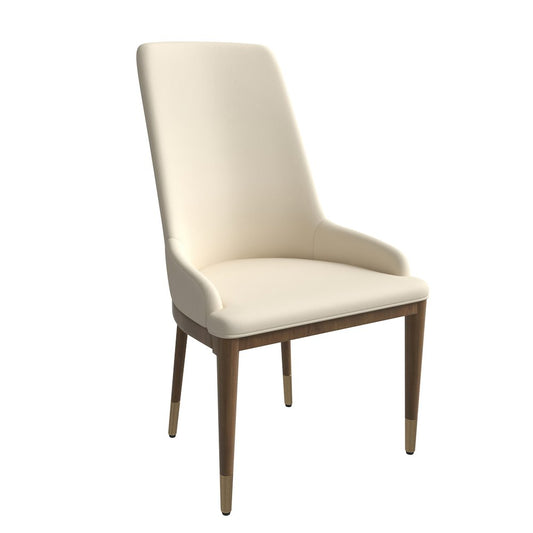Viva Collection Modern Wooden Dining Chair in Light Toupe Set of 4