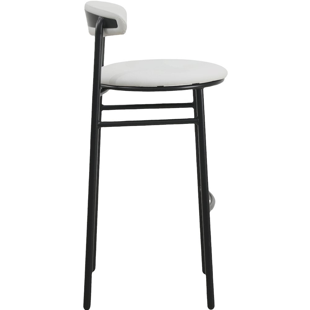 Lume Collection Modern Bar Stool in Grey