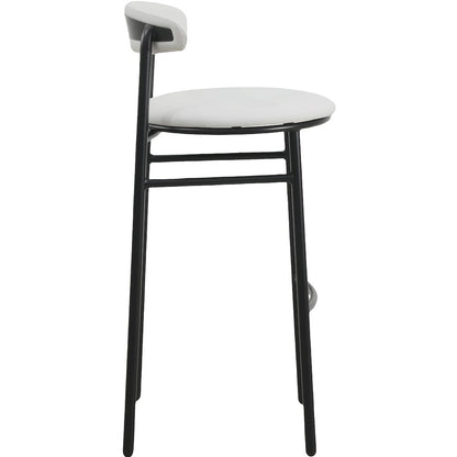 Lume Collection Modern Bar Stool in Grey