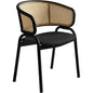 Ervilla - Dining Chair - Black Leather