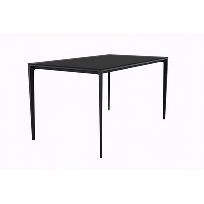 Avo Series Modern Dining Table Black Base, With 55 Black Glass Top