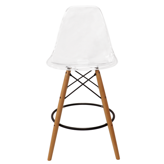 Dover Molded Bar Chair in Clear