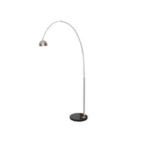 Arched Floor Lamp 75.6" Height with Black Round Marble Base