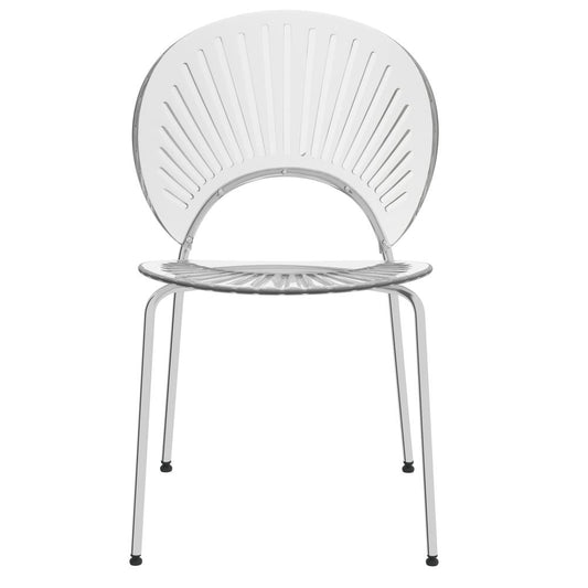 Opulent Series Modern Clear Dining Chair Set of 2