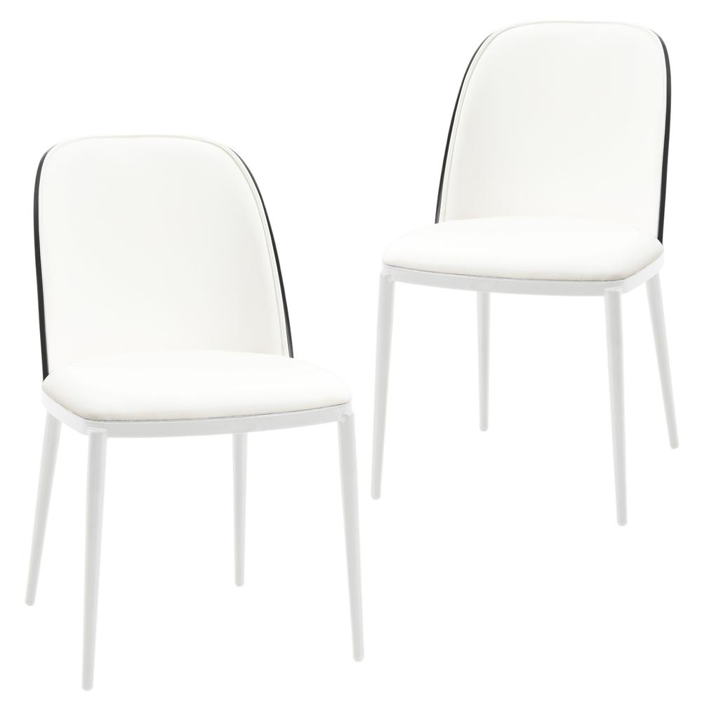 Dining Side Chair with Leather Seat