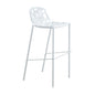 Aluminum Bar Stool with Powder Coated Frame and Footrest