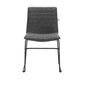 Zylar Series Office Guest Chair in Charcoal Leather