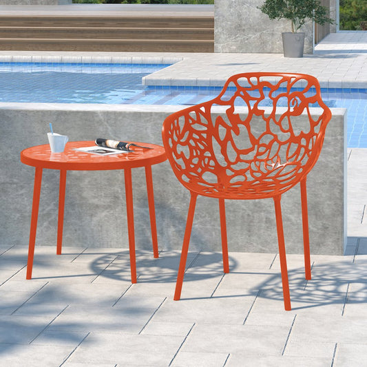 Modern Devon Aluminum Armchair