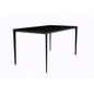 Avo Series Modern Dining Table Black Base, With 55 Black/Gold Sintered Stone Top