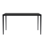 Avo Series Modern Dining Table Black Base, With 71 Clear Glass Top