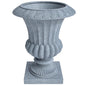 Lotus Series Poly Stone Planter in Aged Concrete, 20 Dia, 28 High