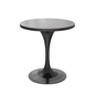 Verve 27 Round Dining Table, Black Base with Sintered Stone Black Top