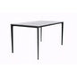 Avo Series Modern Dining Table Black Base, With 55 White Sintered Stone Top
