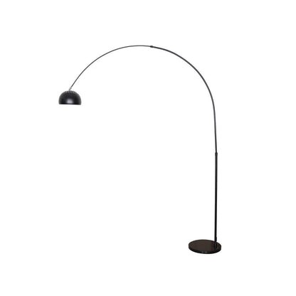 Arched Floor Lamp 75.6" Height with Black Round Marble Base