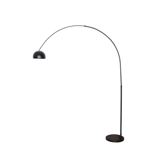 Arched Floor Lamp 75.6" Height with Black Round Marble Base