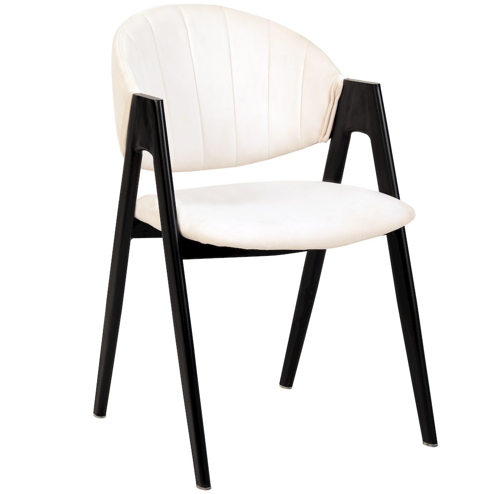Savor Collection Modern Dining Chair in White