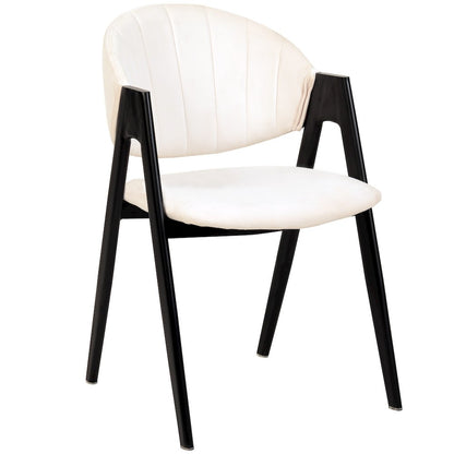 Savor Collection Modern Dining Chair in White