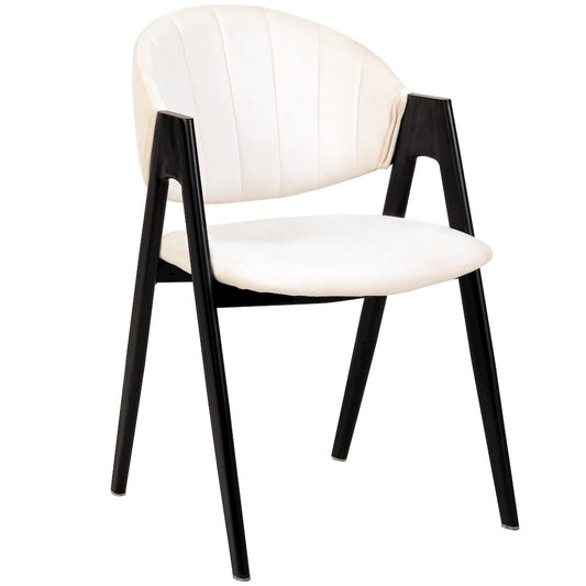 Savor Collection Modern Dining Chair in White