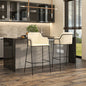 Axis Collection Modern Bar height Chair in Biege