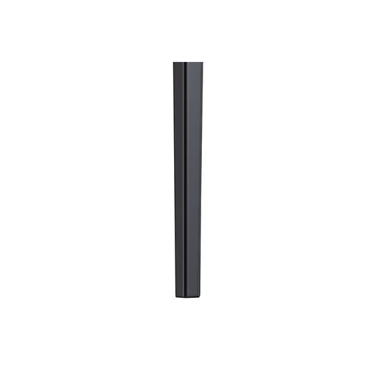 Avo Series Modern Dining Table Black Base, With 71 Light Grey Sintered Stone Top