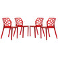 Modern Dynamic Dining Chair, Set of 4
