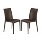 Weave Mace Indoor/Outdoor Dining Chair (Armless), Set of 2