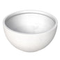 Grove Series Hemisphere Poly Clay Planter in White 12.4 Dia, 7.1 High