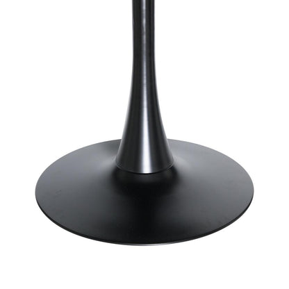 Bristol Dining table, Black Base with 27 Round Cognac Brown MDF top