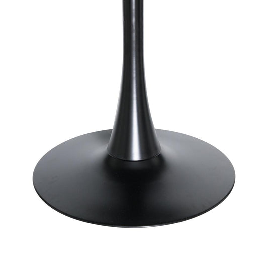 Bristol Dining table, Black Base with 27 Round Cognac Brown MDF top