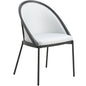 Urbane Collection Modern Dining Chair in White - Set of 2