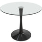 Bristol - Bistro Table Black Base with Glass top