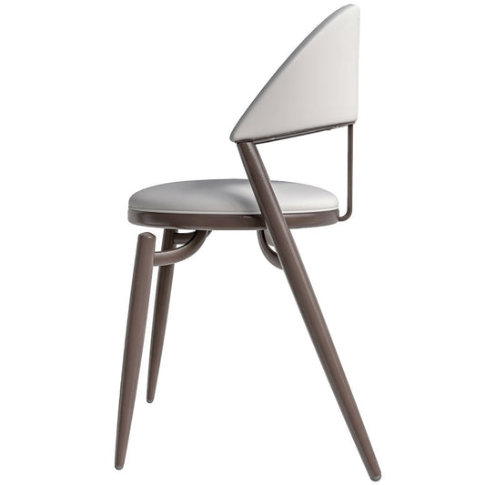 Venice Collection Modern Dining Chair In Black set of 2 in White