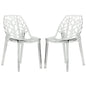 Cornelia Modern Spring Cut-Out Tree Design Stackable Dining Chair
