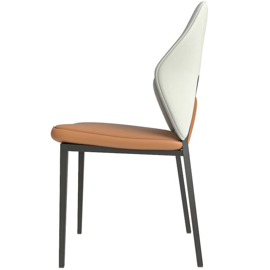 Eclat collection Modern Dining Chair in Brown Set of 4