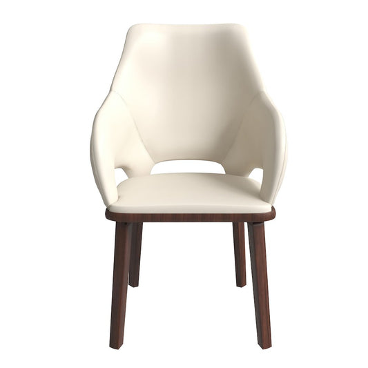 Vivara Collection Modern Dining Chair in Light Taupe Set of 2