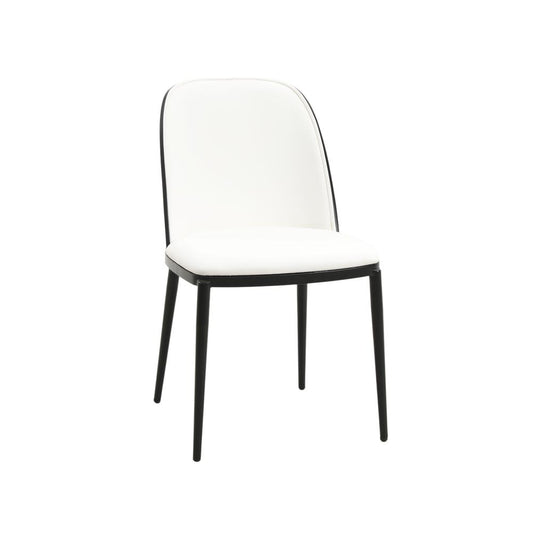 Dining Side Chair with Leather Seat