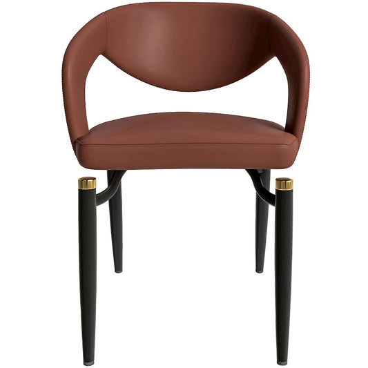 Entice Collection Modern Dining Chair Set of 4 in Brown