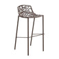 Aluminum Bar Stool with Powder Coated Frame and Footrest