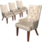Spruce Collection Modern Wooden Dining Chair in Toupe Set of 4