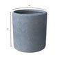 Tundra Series Poly Stone Planter Set in Aged Concrete