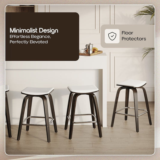 Modern Style Dark Walnut color in White