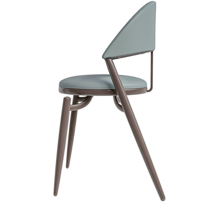 Venice Collection Modern Dining Chair In Black set of 4 in Light Grey
