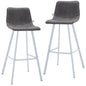 Elland - Bar stool - Grey- White Base Set of 2