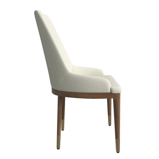 Viva Collection Modern Wooden Dining Chair in Toupe Set of 2