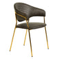 Bella Collection Modern Dining Chair in Charcoal Set of 4